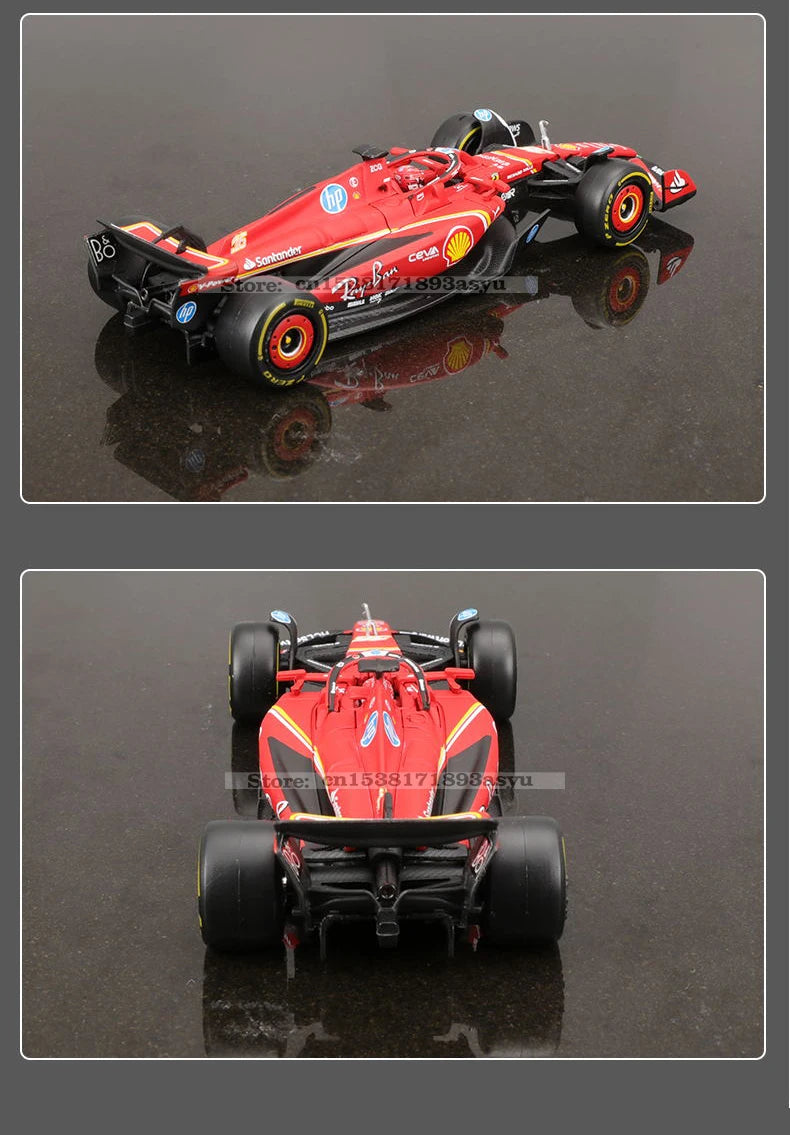 Bburago 1:43 f1 2024 Ferrari SF24 #16 lecler #55 sainz jr. legierung auto druckguss modell spielzeug sammlung erste reihenfolge