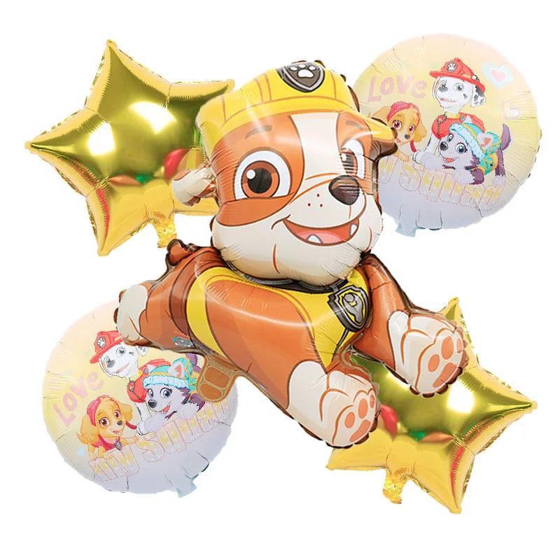 PAW Patrol Birthday Party Decorations Latex Aluminum Foil Balloons Disposable Tableware Kids Event Supplies Chase Marshall Skye - NTKSTORE