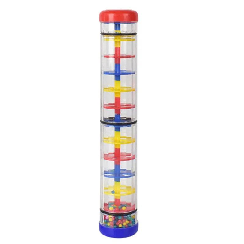 Montessori Baby Rain Stick Rainbow Hourglass Rain Music Rattle Baby Educational Toy Rainmaker Montessori Sensory Toys for Kids - NTKSTORE