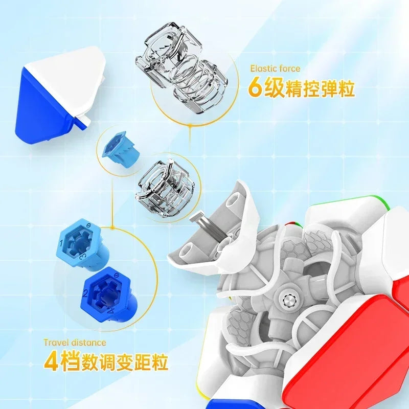 【JudyCube】GAN Skewb Magnetic (Enhanced UV Coated) Magnetic Magic Speed Cube Professional Fidget Toys GAN Skewb Cubo Magico - NTKSTORE