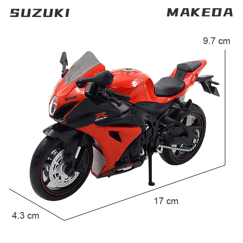 1/12 BMW S1000RR Alloy Diecast Motorcycle Model Toy Collection Hobbies Shork-Absorber Off Road Autocycle Toys Car Kid Gifts