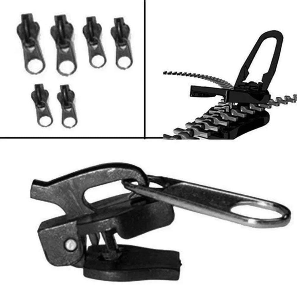 6pcs Instant Zipper Universal Instant Fix Repair Kit Replacement Zip Slider Teeth Multifunctional Clothing Replacement Zipper - NTKSTORE