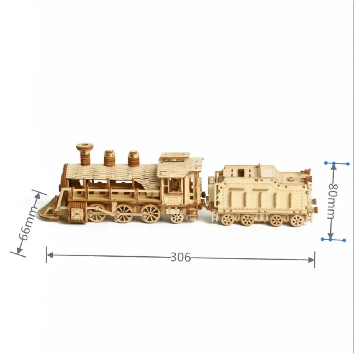 DIY Steam Train Wooden Puzzles Toys Construction Blocks Set for Teens Adults Montessori Educatianal 3d Retro Locomotive Models - NTKSTORE