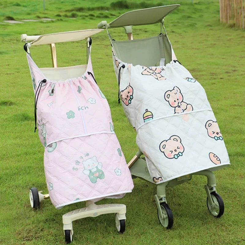 Universal Fit Windproof Strollers Cover for Baby Carriages, Soft & Comfortable Winter Bunting Bag with Elastic Closure N84E - NTKSTORE