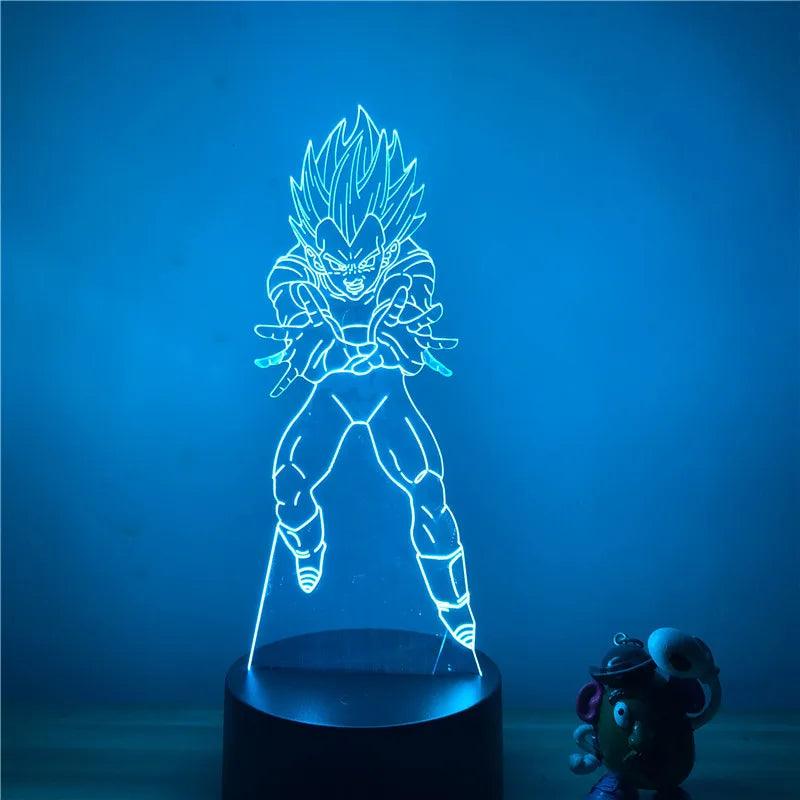 Anime Goku Vegeta Dragon Ball Z Super Saiyan 3D Lamp LED Night Light Goku Jiren Broly Table Lamp Gift 7 Colors - NTKSTORE