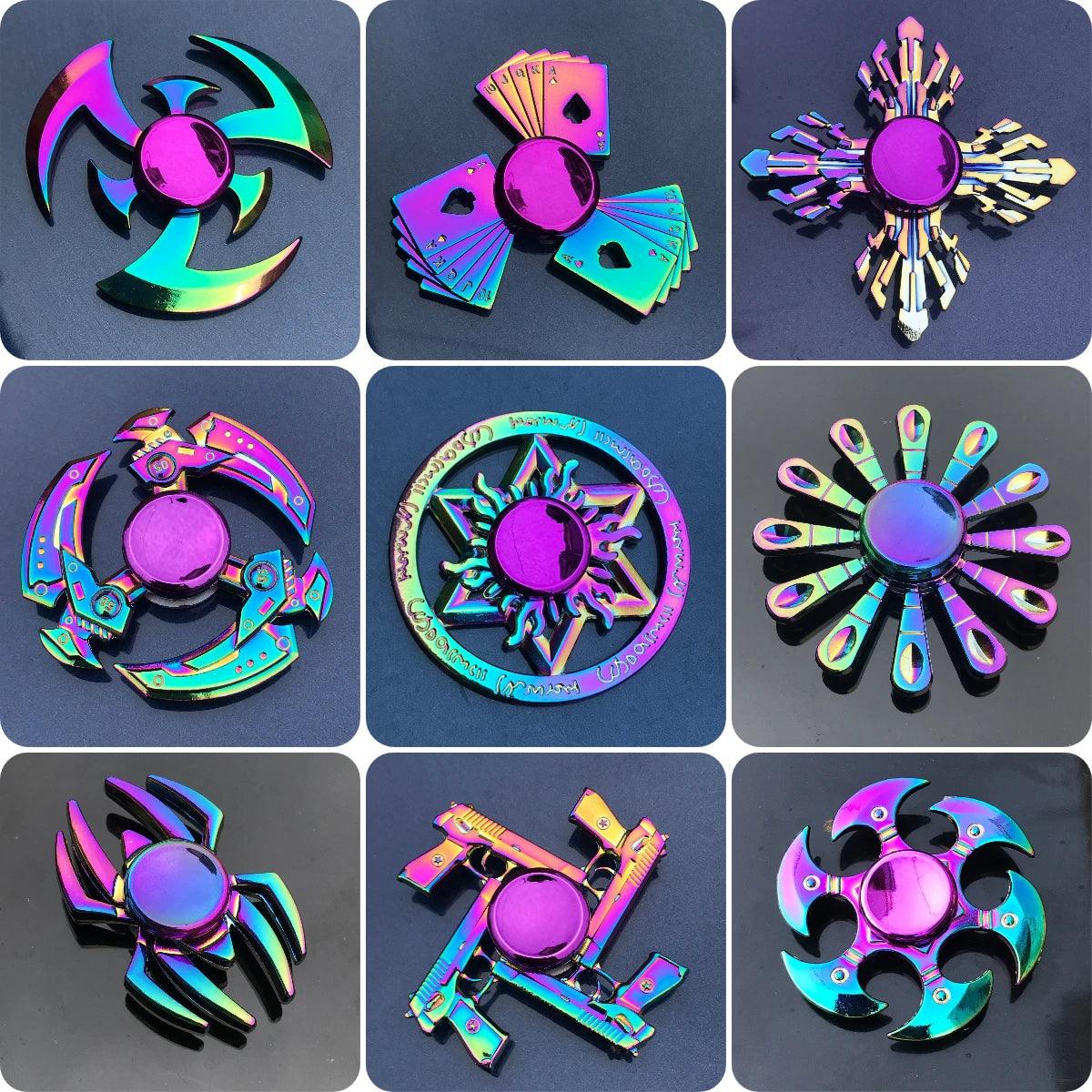 Metal Spinner Fidget High Speed Hand Spinners Stress Relief Fidget Toys Birthday Party Favors Classroom Prize for Kids Adult - NTKSTORE