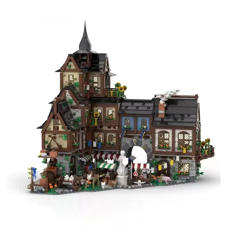 Creative Expert Modular Buildings MOC 134085 Medieval Town Model 4745PCS Building Blocks Brick Puzzle Toys for Adult Kids Gift - NTKSTORE