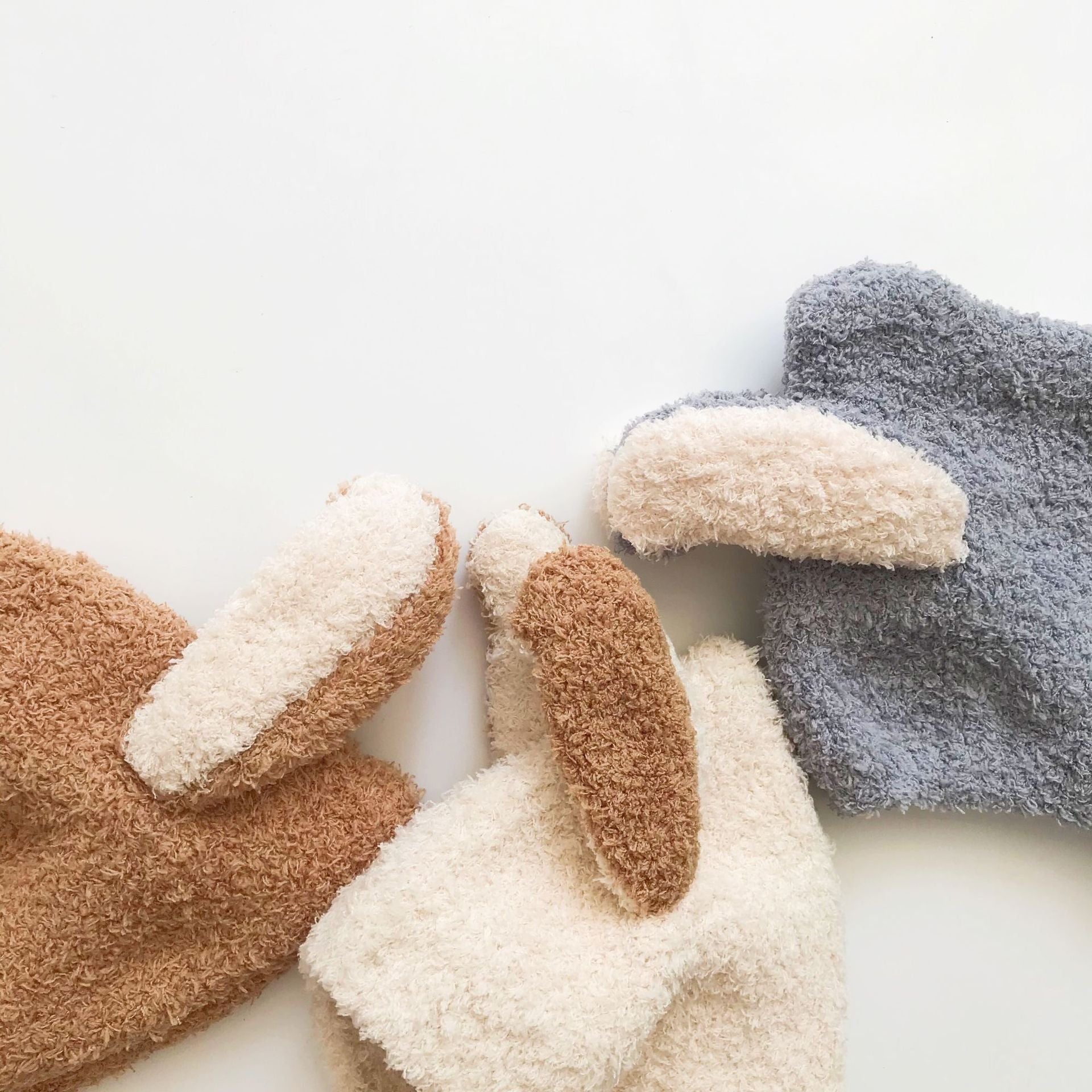 Cute Baby Winter Hat Fleece Warm Bonnets Rabbit Ear Hats for Kids Infant Babies Accessories Newborn Photography Props Boys Girls - NTKSTORE