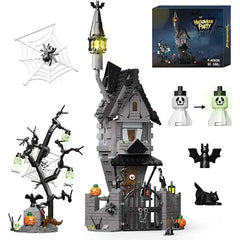 MOC Nightmares Before Christmas Halloween Pumpkin Nightmare House Building Block Set Haunted House Toys Children Gifts（957PCS) - NTKSTORE