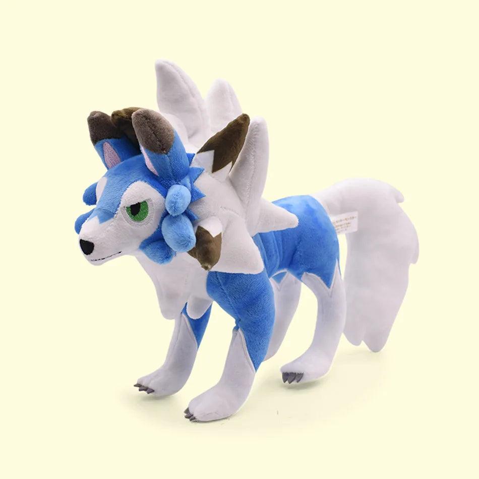 Pokemon Anime Shiny Lycanroc Soft Plush Toy Kawaii Cartoon Midnight Midday Lycanroc Wolf Stuffed Animals Gifts For Kids - NTKSTORE