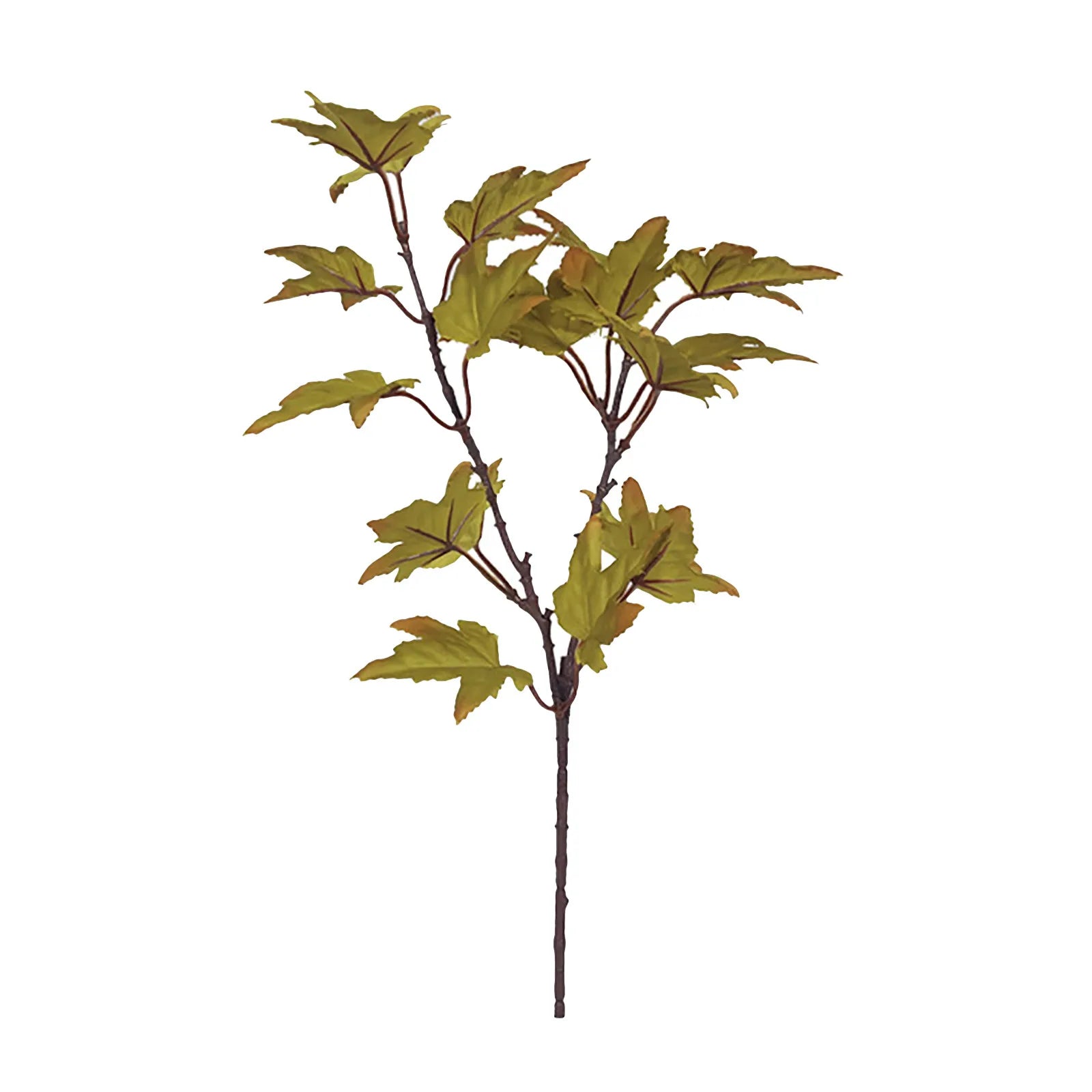 Artificial Leaves Kitchen Fall For Home Maple Stems Thanksgiving Leaves Outdoor Decor Branch Vase Flowers Artificial Tall - NTKSTORE