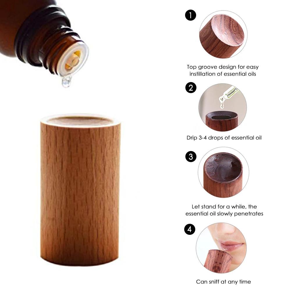 Wooden Essential Oil Aromatherapy Diffuser Wooden Diffuser Volatile Refreshing Sleep Aid Yoga Accessories Home Fragrance Product - NTKSTORE