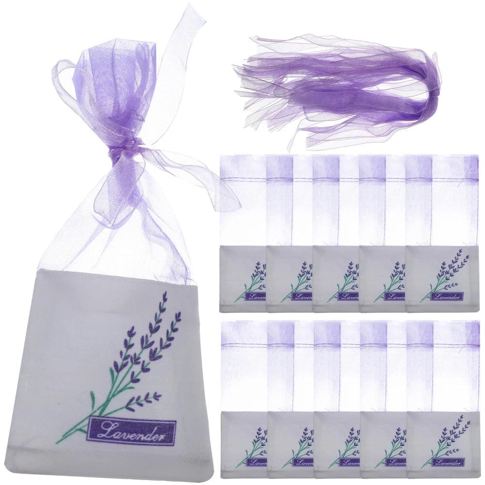 30pcs Empty Sachets Bag Flower Printing Lavender Fragrance Sachet Bags for Dry Flowers Storage Fragrance Lavender Sachet Bag - NTKSTORE