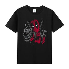 Cotton Crew Neck Short-sleeved Women T-shirt Half-sleeved Male Summer Marvel Hero Deadpool Deadpool Maternity Clothes - NTKSTORE