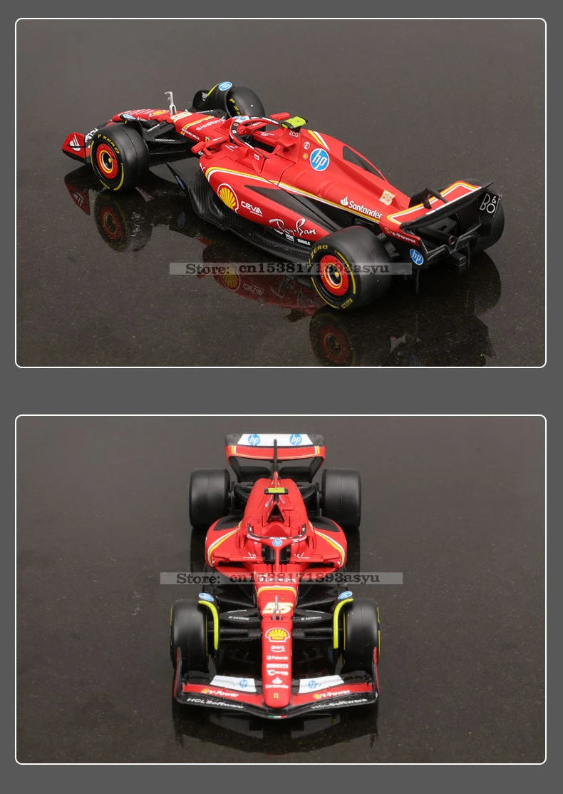 Bburago 1:43 f1 2024 Ferrari SF24 #16 lecler #55 sainz jr. legierung auto druckguss modell spielzeug sammlung erste reihenfolge