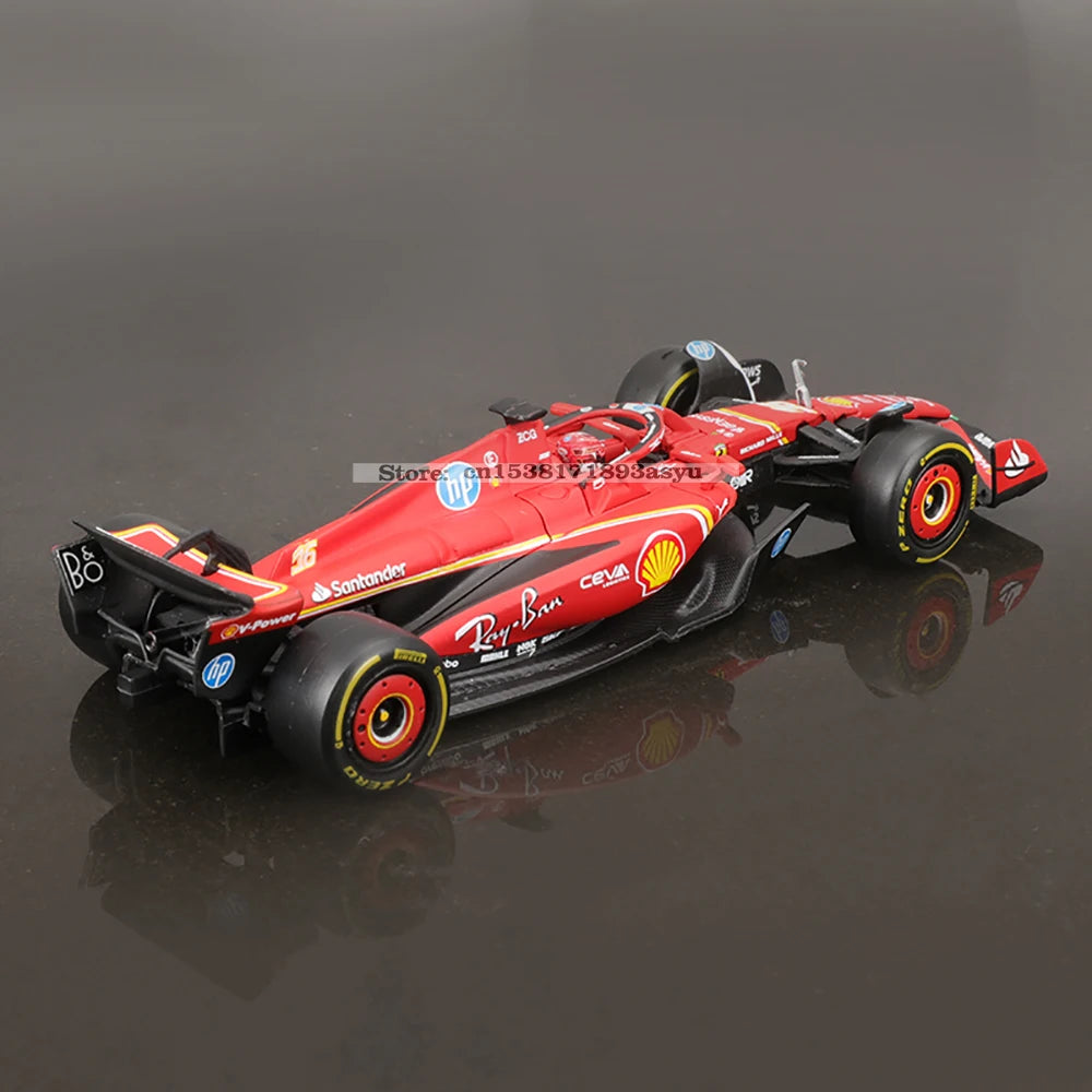 Bburago 1:43 f1 2024 Ferrari SF24 #16 lecler #55 sainz jr. legierung auto druckguss modell spielzeug sammlung erste reihenfolge