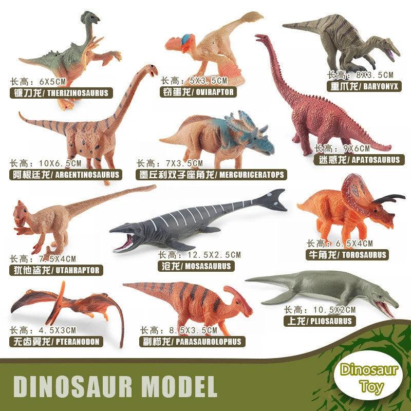 12Pcs/Set Dinosaur Educational Figurine - NTKSTORE