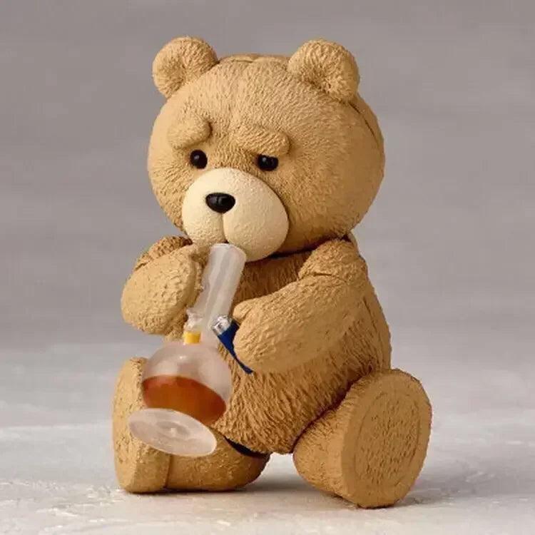 Anime Ted 2 Figure Bjd Ted Teddy Bear Action Figure Amazing Yamaguchi Revoltech No.006 Teddy Brick Figure Movie Model Doll Toys - NTKSTORE