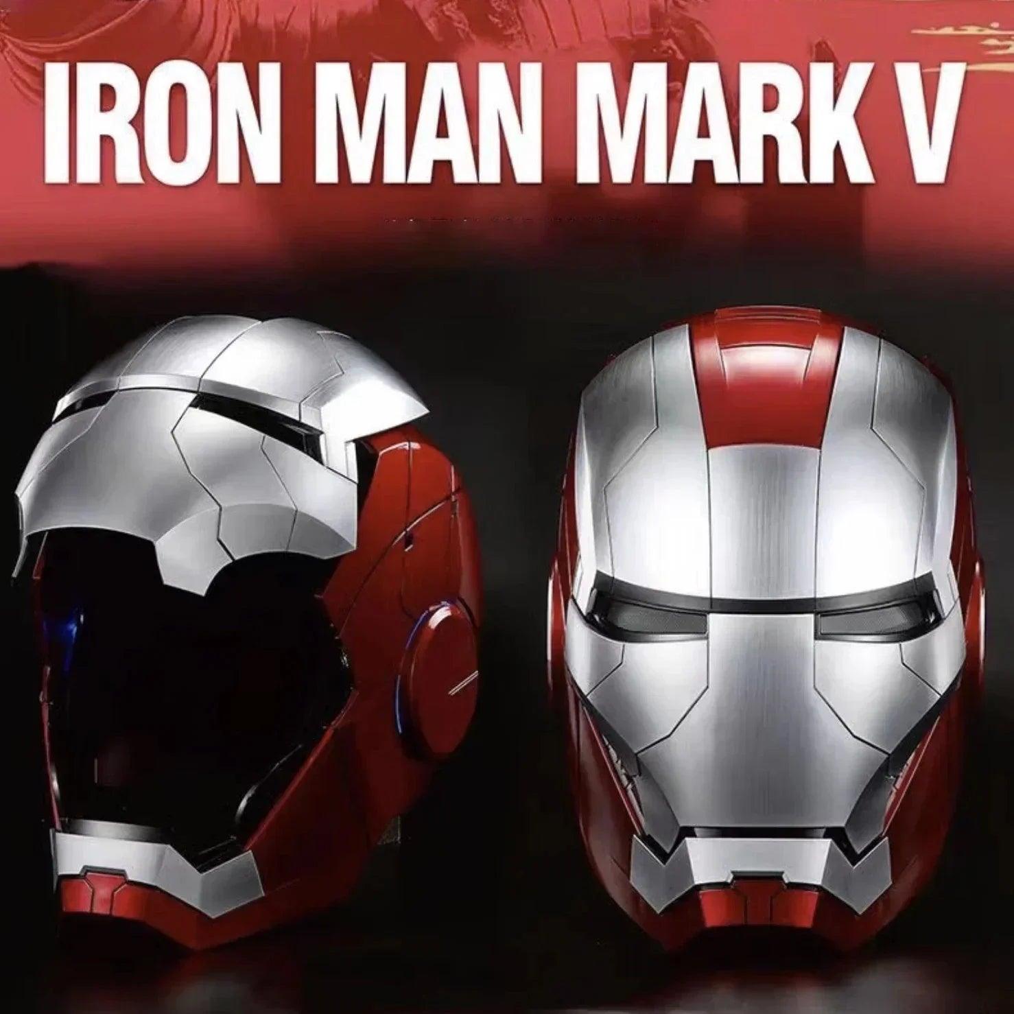 Iron Man Mk5 Helmet War 1:1 Machine Avengers Cosplay Electric Open Close Chinese English Voice Remote Control Birthday Toy Gifts - NTKSTORE