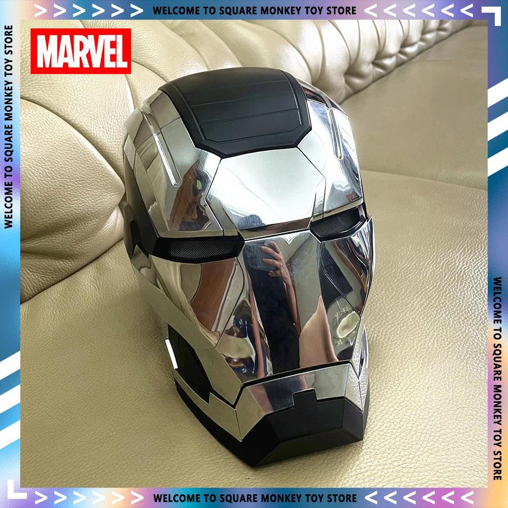 Avengers MK5 Iron Man Helmet Voice Control Helmet Electronic War Machine Open Close Jarvis Command 1:1 Cosplay IronMan Toy Gifts - NTKSTORE