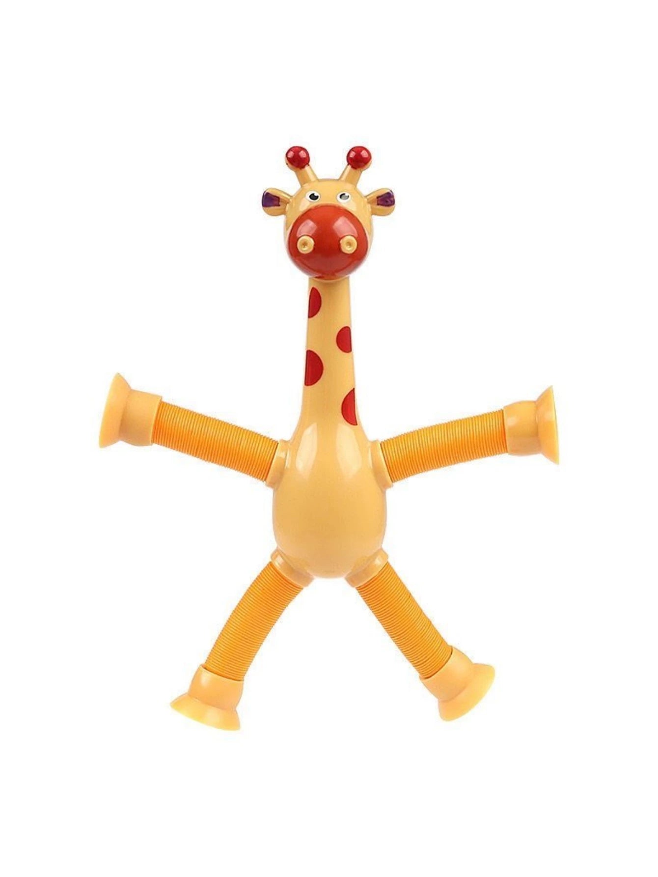 Suction cup giraffe telescopic and ever-changing luminous toy children's cartoon creative educational toy stretch telescopic