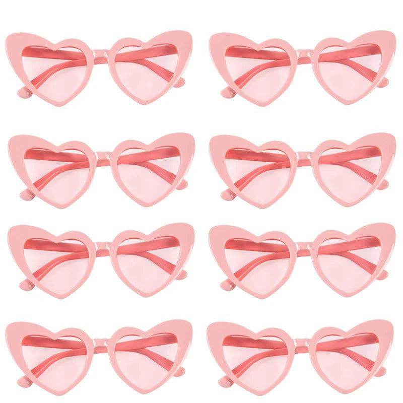 Heart Shaped Sunglasses for Women Retro Cat Eye Sunglasses Wedding Engagement Decoration Shopping Traveling Party Accessories - NTKSTORE