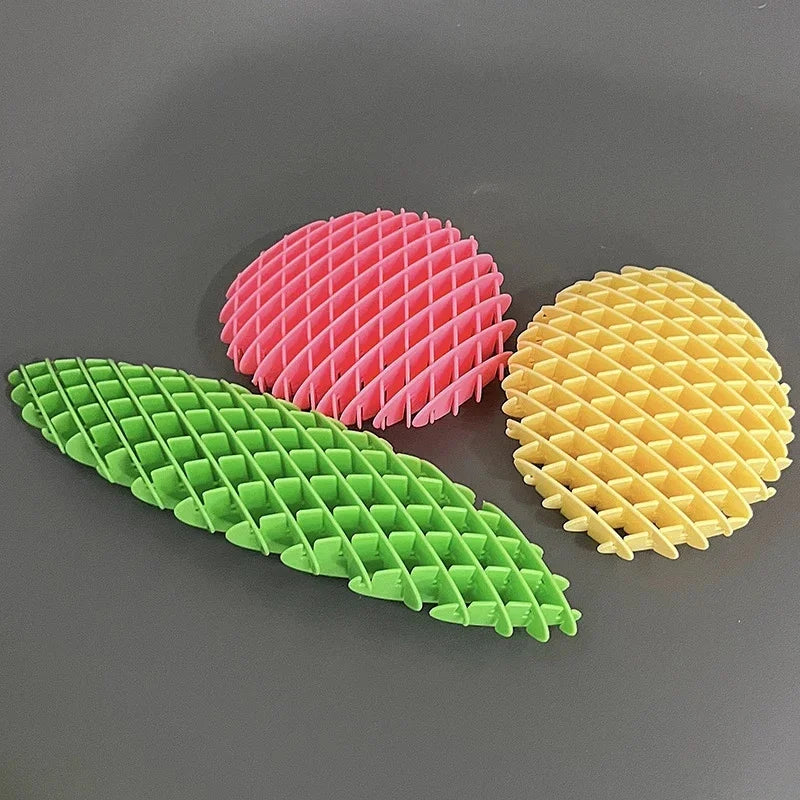 DIY Mesh Stretchable ElasticMesh New Unique Puzzle Release and Decompression Deformation Worm Popit Elastic Mesh Toy - NTKSTORE