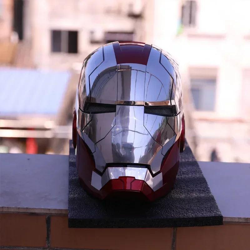 Iron Man Mk5 Helmet War 1:1 Machine Avengers Cosplay Electric Open Close Chinese English Voice Remote Control Birthday Toy Gifts - NTKSTORE