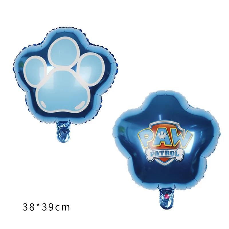 PAW Patrol Birthday Party Decorations Latex Aluminum Foil Balloons Disposable Tableware Kids Event Supplies Chase Marshall Skye - NTKSTORE