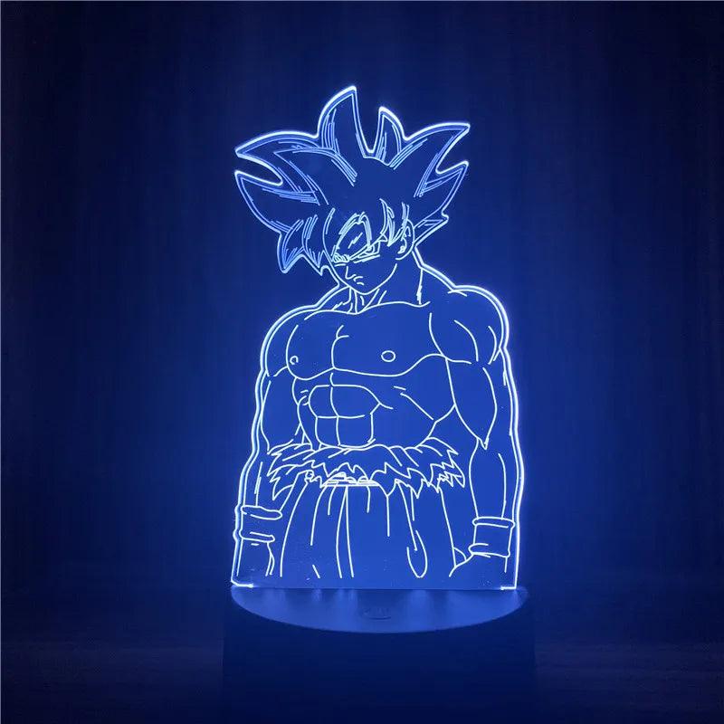 Anime Goku Vegeta Dragon Ball Z Super Saiyan 3D Lamp LED Night Light Goku Jiren Broly Table Lamp Gift 7 Colors - NTKSTORE