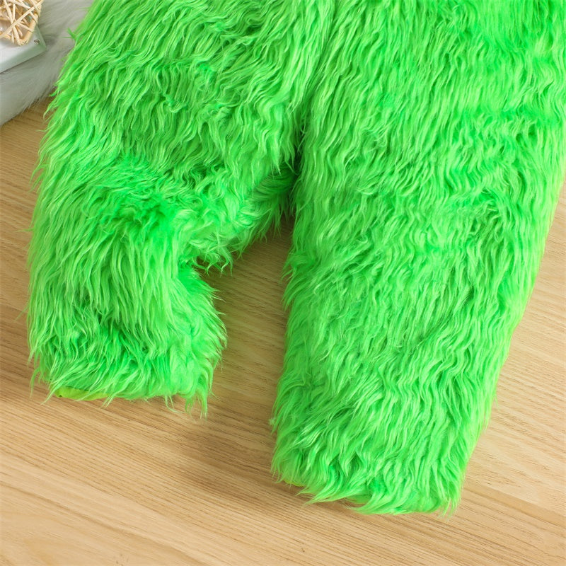 2023-08-04 Lioraitiin 6M-4Y Newborn Baby Boys Girls Christmas Outfits Long Sleeve Christmas Costume Novelty Xmas Furry Outfits - NTKSTORE