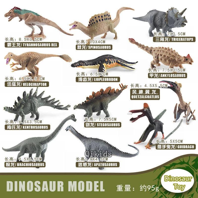 12Pcs/Set Dinosaur Educational Figurine - NTKSTORE