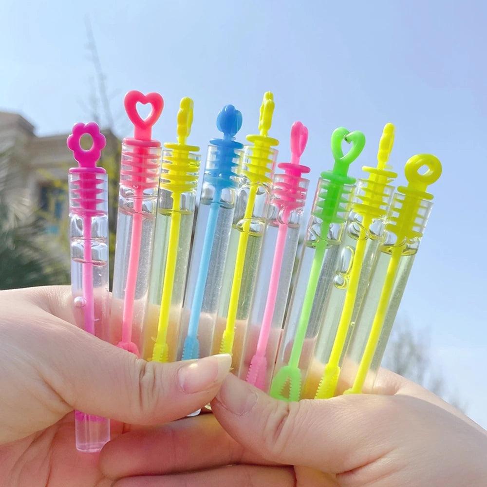 10-30PC Mini Cute Bubble Empty Tube Toy Kids Birthday Party Favors School Gifts Wedding Guests Souvenirs Pinata Rewards for Kids - NTKSTORE