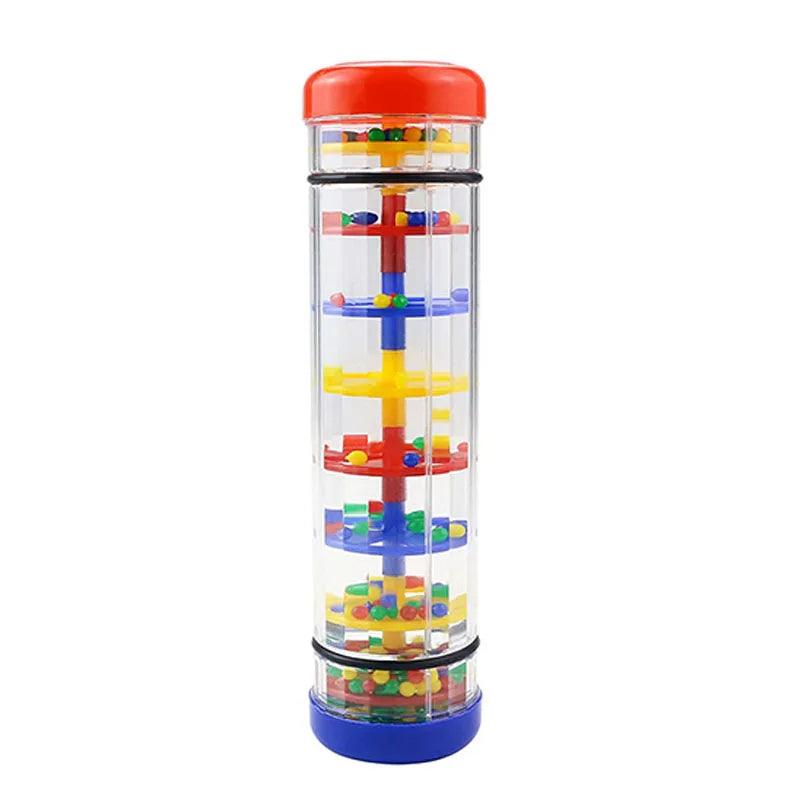 Montessori Baby Rain Stick Rainbow Hourglass Rain Music Rattle Baby Educational Toy Rainmaker Montessori Sensory Toys for Kids - NTKSTORE