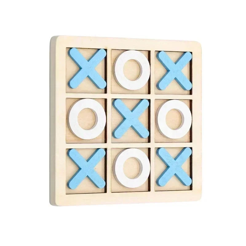 Kids Puzzle Wooden Chess Game, Montessori Chess Board Game Interaction Training, Early Educational Brain Learing Puzzles Toys