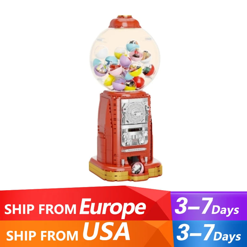 Creative Expert MOC Pantasy 85016 Gumball Machine Gashapon Machine Model 1000PCS Building Blocks Brick Puzzle Toys for Gift - NTKSTORE