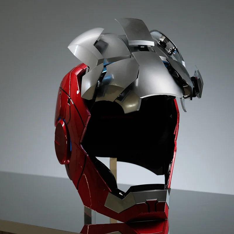 Avengers MK5 Iron Man Helmet Voice Control Helmet Electronic War Machine Open Close Jarvis Command 1:1 Cosplay IronMan Toy Gifts - NTKSTORE