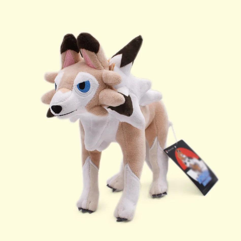 Pokemon Anime Shiny Lycanroc Soft Plush Toy Kawaii Cartoon Midnight Midday Lycanroc Wolf Stuffed Animals Gifts For Kids - NTKSTORE