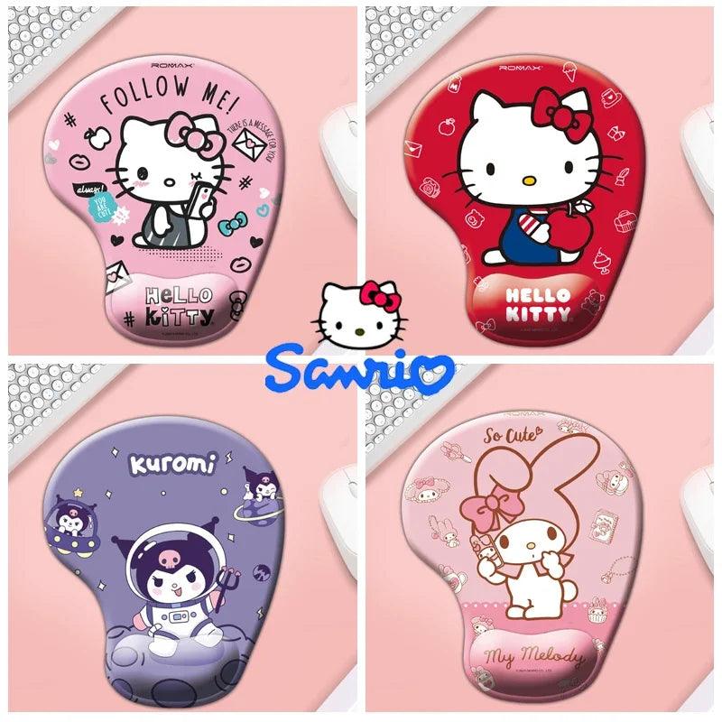 Sanrio Hello Kitty Cute Mouse Pad with Wrist Protection Ergonomic Gaming Desktop Mouse Pad For Mouse Pc Laptop - NTKSTORE