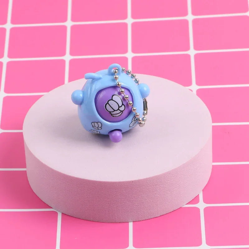 1/10Pcs Fun Rock-Paper-Scissors Key Chain for Kids, Pendant mini Toys Children's game interactive props Funny Gift