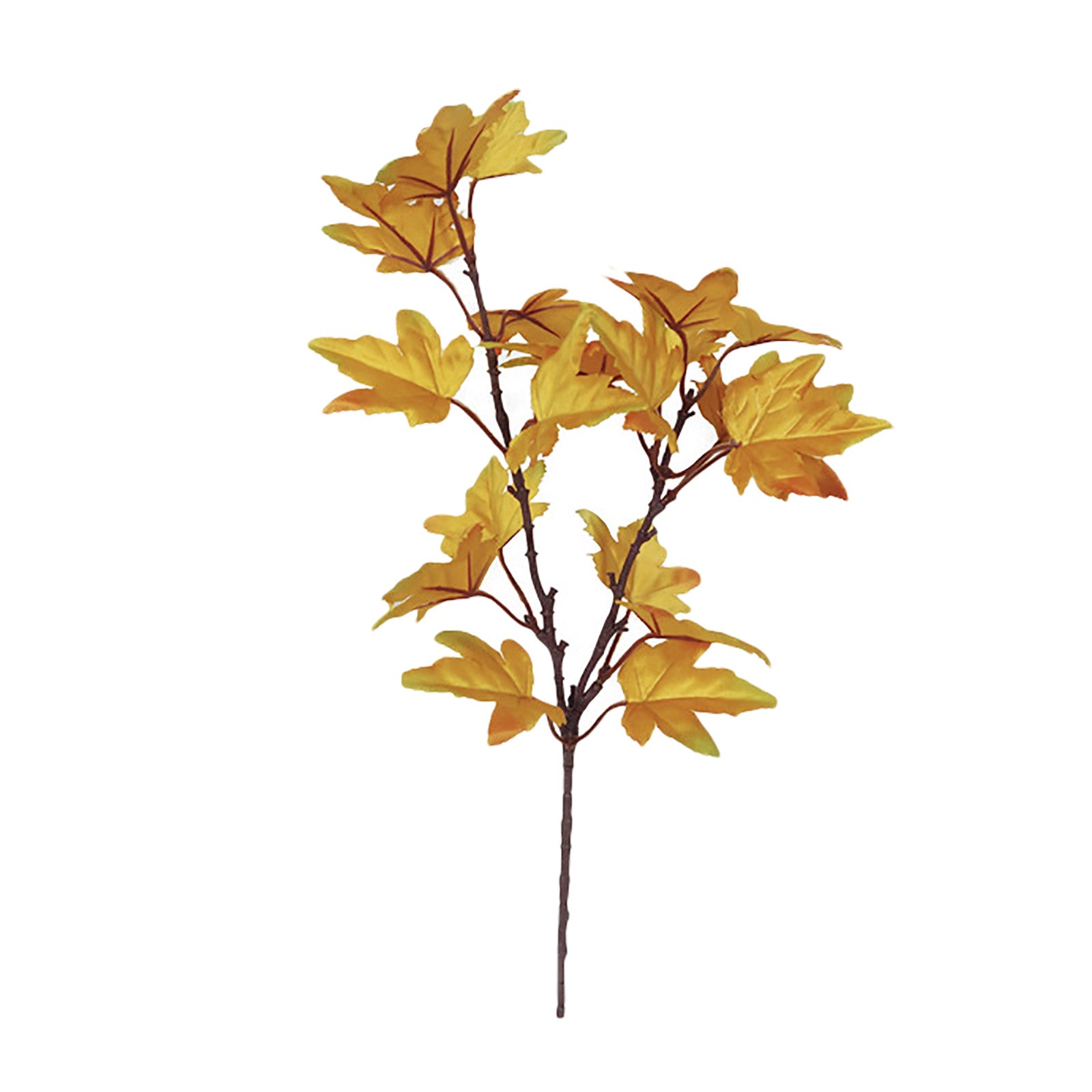 Artificial Leaves Kitchen Fall For Home Maple Stems Thanksgiving Leaves Outdoor Decor Branch Vase Flowers Artificial Tall - NTKSTORE