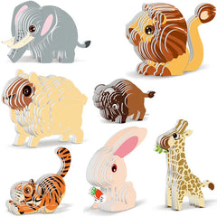 Animal 3D Paper Puzzle For Kids Educational Montessori Toys Funny DIY Manual Assembly Three-dimensional Model Toy For Boy Girl - NTKSTORE