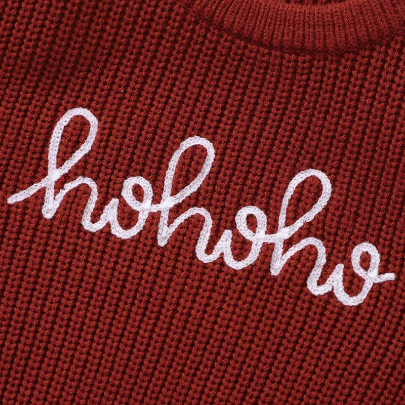 0-36months Baby Girls Sweater Long Sleeve Crew Neck Letters Winter Warm Knit Pullover Sweater For Infant For Girls
