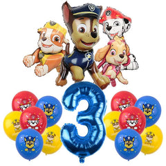 PAW Patrol Birthday Party Decorations Latex Aluminum Foil Balloons Disposable Tableware Kids Event Supplies Chase Marshall Skye - NTKSTORE