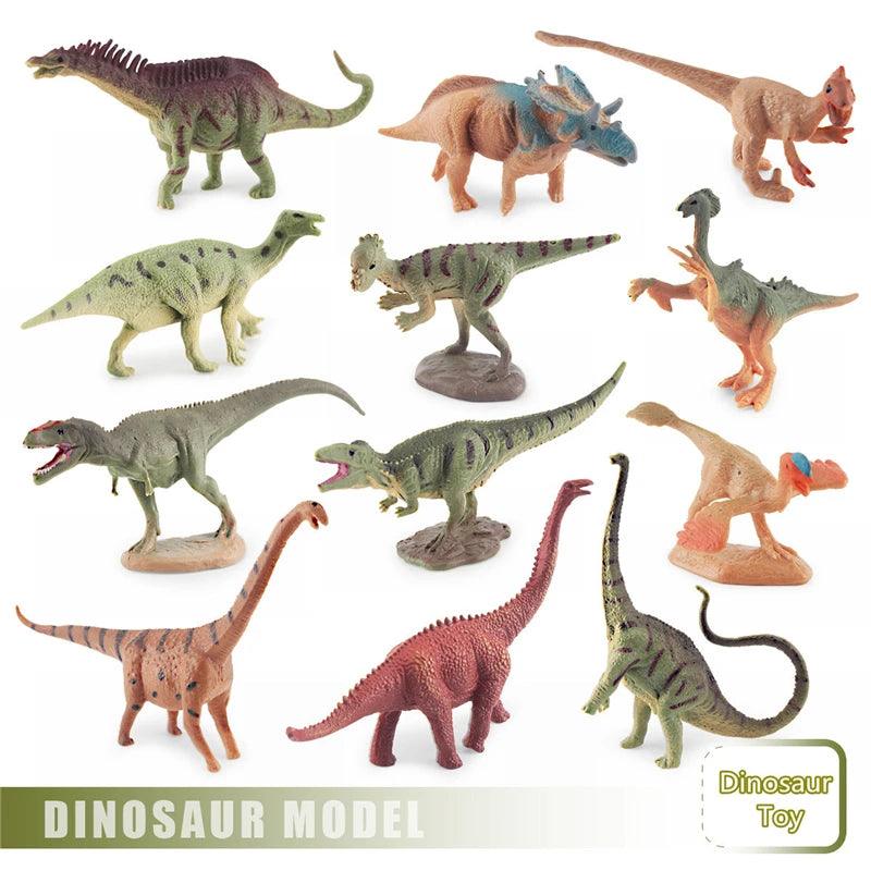 12Pcs/Set Dinosaur Educational Figurine - NTKSTORE