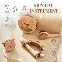 Musical Instruments For Baby 1-3 Year Montessori Children Wooden Toys Musical Game Interactive Toy Toddler Educational Toy Gifts - NTKSTORE