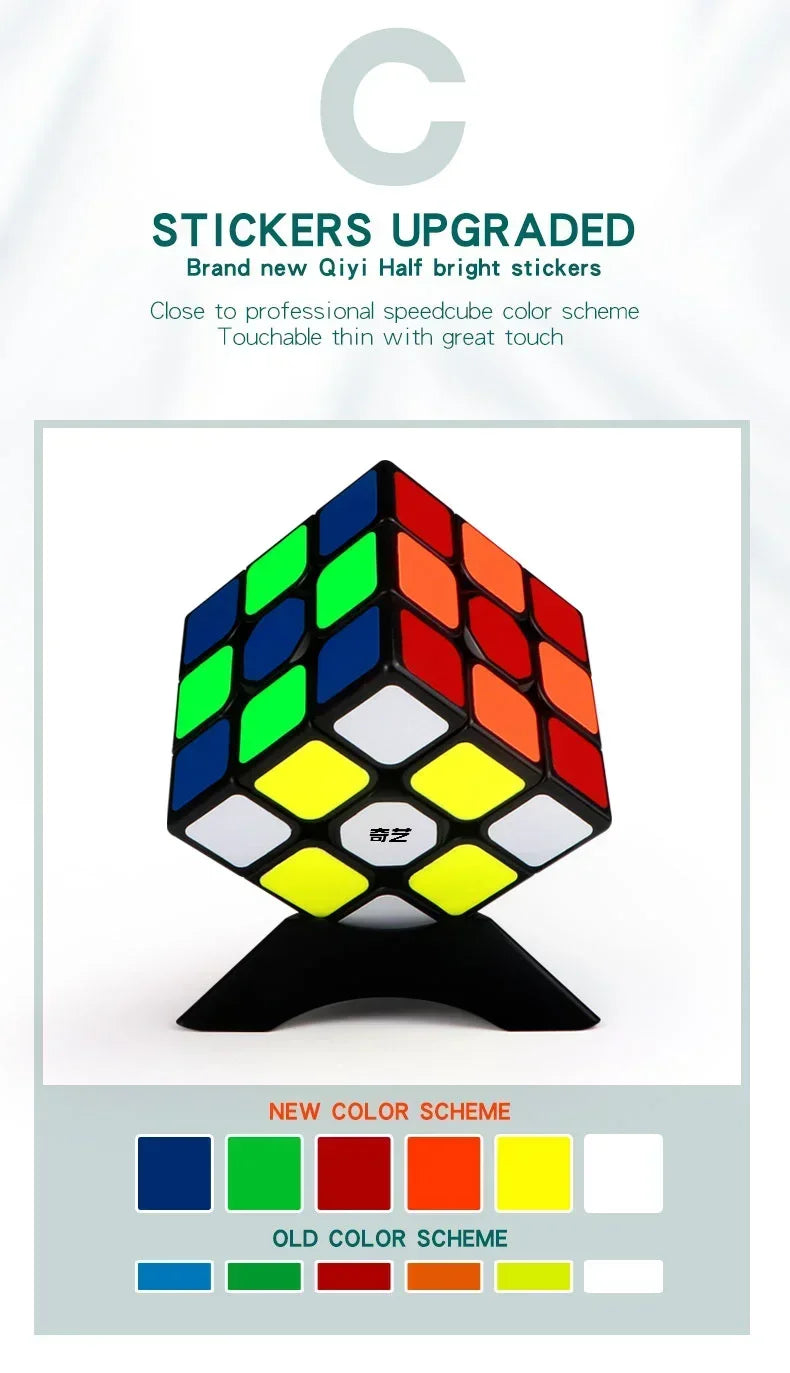 [Picube] QiYi Sailing W 3x3x3 QiHang W Speed Magic Cube Black Professional 3x3 Cube Puzzle Educational Toys For Kids Gift - NTKSTORE