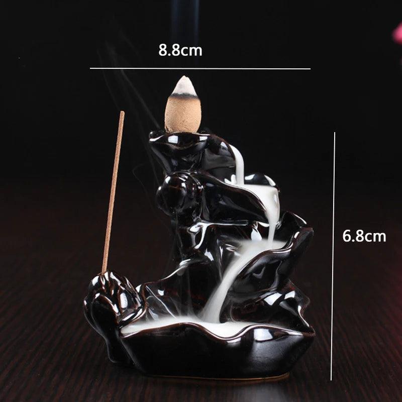 F 2023 hot Dragon Incense Burner Smoke Backflow Best Cone Censer incense Holder mini Office Desk Home Decor Teahouse Ornament - NTKSTORE