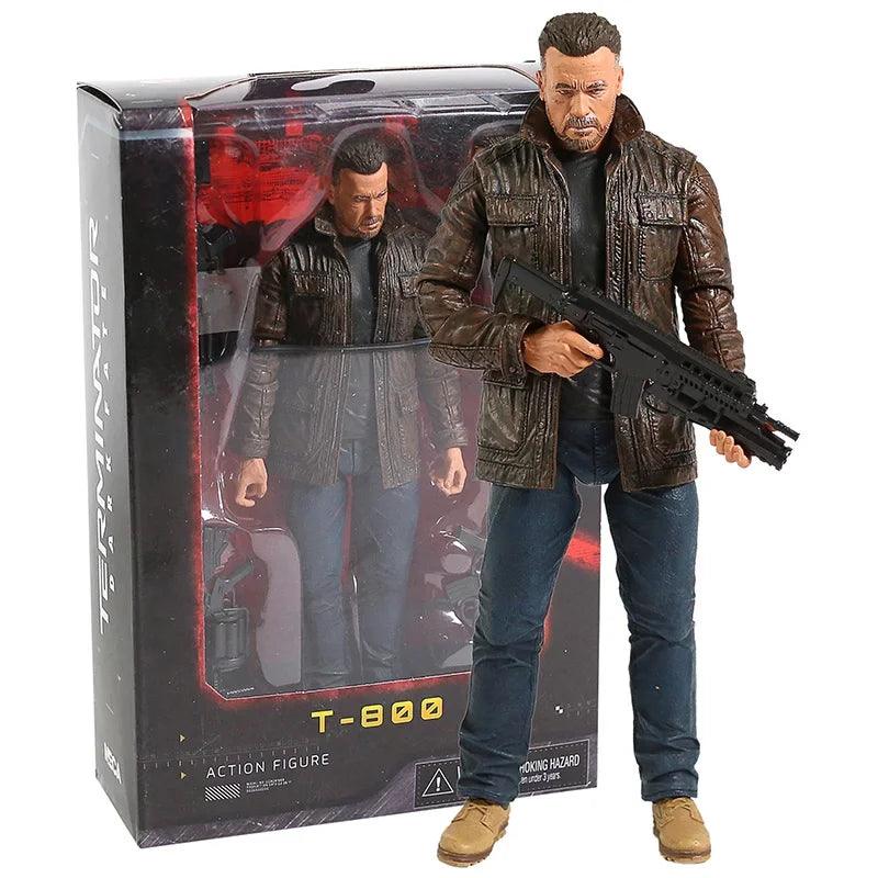 NECA Terminator 2: Judgment Day T-800 Arnold Schwarzenegger PVC Action Figure Collectible Model Toy 7" 18cm - NTKSTORE