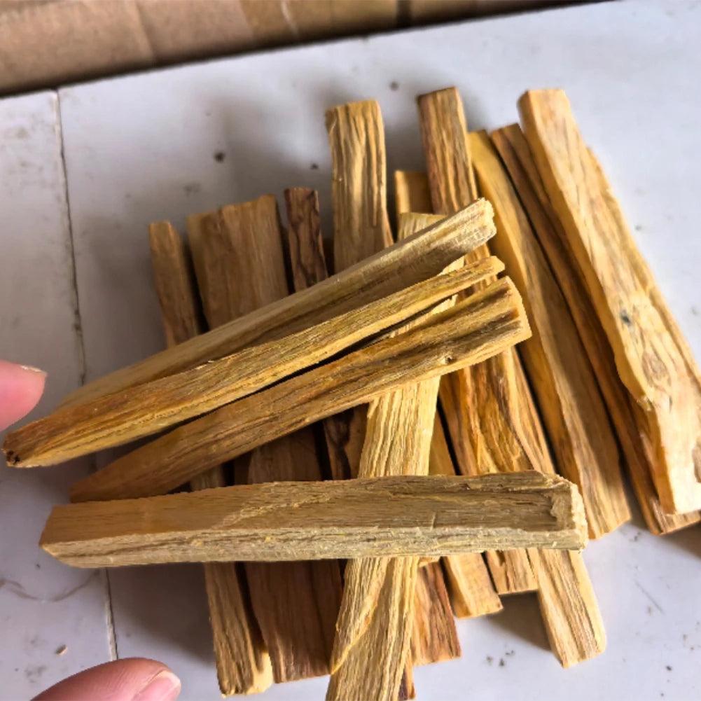 1-20Pcs Palo Santo Sticks Scented Aroma Sticks Purifying Healing Stress Relief Natural Crude Wood Strips for Living Room Office - NTKSTORE